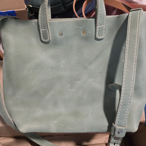 Portland Leather Cucumber Mini Crossbody - Picture 2 of 5